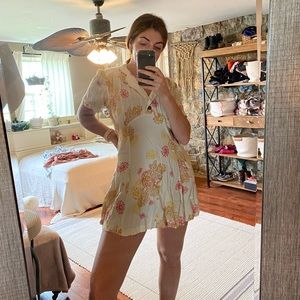 Free People floral shift dress